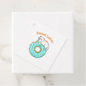 Étiquettes Cadeau Amour Donut Cat (En situation)