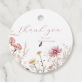 Étiquettes Cadeau Amour en fleur Douche nuptiale (Devant)