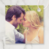 Étiquettes Cadeau Amour et merci Marine Calligraphy Mariage Monogram (Dos)