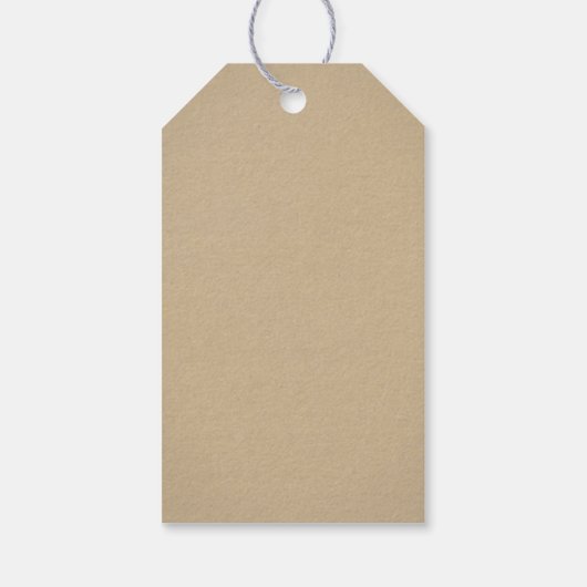 Étiquettes-cadeau Amour et Merci Rustic Kraft et Mariage de dentelle (Dos)