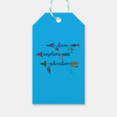 Étiquettes-cadeau Amour Explore Aventure Arrow Tribal Boho Design (Devant)
