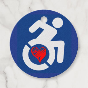 Étiquettes Cadeau Amour Handicap