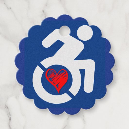 Étiquettes Cadeau Amour Handicap (Devant)