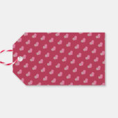 Étiquettes-cadeau Amour Moderne Viva Magenta (Dos Horizontal)