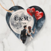 Étiquettes Cadeau Amour romantique sur Cloud Neuf Mariage Fairytale (Devant)