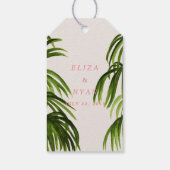 Étiquettes-cadeau Amour tropical / Balise (Dos)