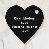 Étiquettes Cadeau Amour Vous Plus Style de Typographie Propre (Dos)