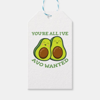 Étiquettes-cadeau Amoureux Avocado en amour Saint Valentin
