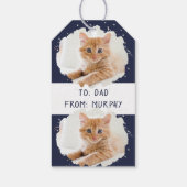 Étiquettes-cadeau Amoureux de les chats mignons Motif photo personna (Dos)