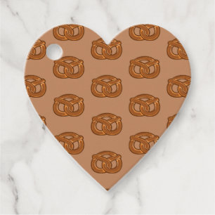 Étiquettes Cadeau Amoureux des bretzels salés Nourriture Bakers Form