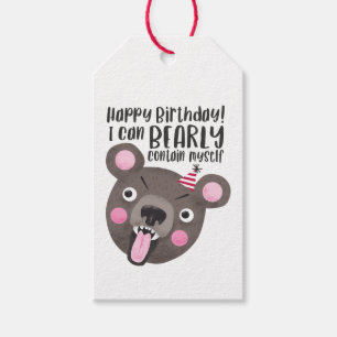 Étiquettes-cadeau Amusant Bear Pun Anniversaire