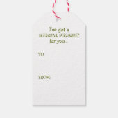 Étiquettes-cadeau Amusant canicule d'arbre de Noël (Dos)