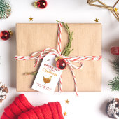 Étiquettes-cadeau Amusant jeu de Noël de poulet