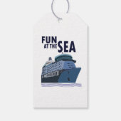Étiquettes-cadeau Amusement Au Sea Cruise Ship (Dos)