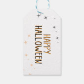 Étiquettes-cadeau Amusez orange gnome aquarelle tour ou réglez (Dos)