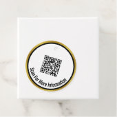 Étiquettes Cadeau Analyser le code QR pour plus d'informations Black (En situation)