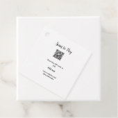 Étiquettes Cadeau Analyser pour payer scanner code QR ajouter des dé (En situation)