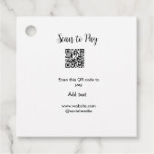 Étiquettes Cadeau Analyser pour payer scanner code QR ajouter des dé (Devant)