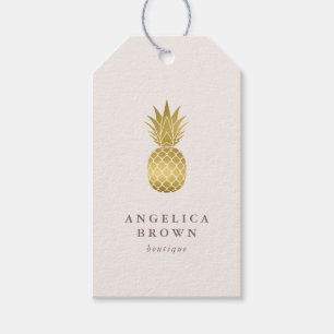 Étiquettes-cadeau Ananas d'or