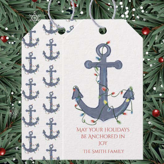 Étiquettes-cadeau Anchor Christmas Card