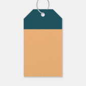 Étiquettes-cadeau Ancre nautique - Bleu corail - Mariage plage (Dos)