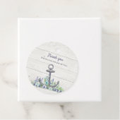 Étiquettes Cadeau Ancre nautique florale (En situation)