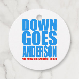 Étiquettes Cadeau Anderson Tombe