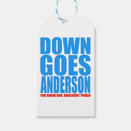 Étiquettes-cadeau Anderson Tombe (Devant)
