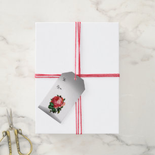 ÉTIQUETTES-CADEAU ANGE AVEC LES ROSES ET L'ARKHANGEL GABRIEL
