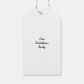 Étiquettes-cadeau Ange de Noël (Dos)