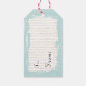 Étiquettes-cadeau Ange de Noël personnalisé (Dos)