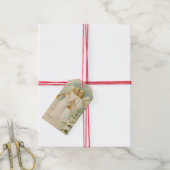 Étiquettes-cadeau Anges de Noël à l'ancienne (Avec de la ficelle)