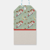 Étiquettes-cadeau Anges de Noël vintage (Dos)