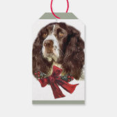 Étiquettes-cadeau Anglais Springer Spaniel Christmas (Dos)