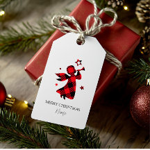 Angle de Noël personnalisé - Buffle rouge plaqué