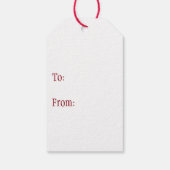 Étiquettes-cadeau Angle vintage (Dos)