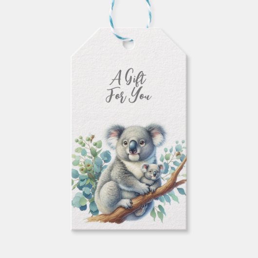 Étiquettes-cadeau Animal sauvage Koala (Devant)