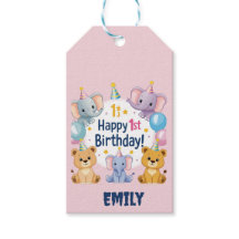 Animaux adorables Joyeux 1er anniversaire