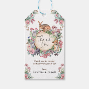 Étiquettes-cadeau Animaux australiens Florals natifs Baby Girl Favor