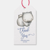 Étiquettes-cadeau Animaux australiens | Wombat Merci (Devant)
