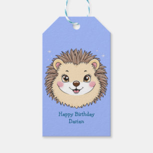 Étiquettes-cadeau Animaux de compagnie adorables de porc-épic