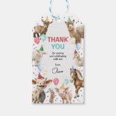 Étiquettes-cadeau Animaux de ferme Grange Balloon Confetti Anniversa (Devant)