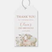 Étiquettes-cadeau Animaux de ferme Merci neutre (Devant)