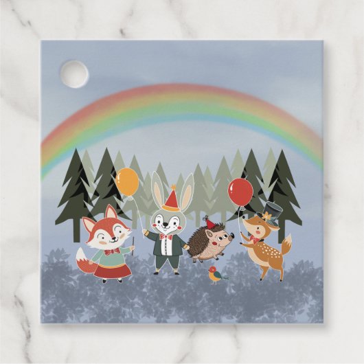 Étiquettes Cadeau Animaux de fête (Devant)