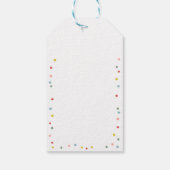 Étiquettes-cadeau Animaux de Fête Fille Safari Rose Merci Temps Sauv (Dos)