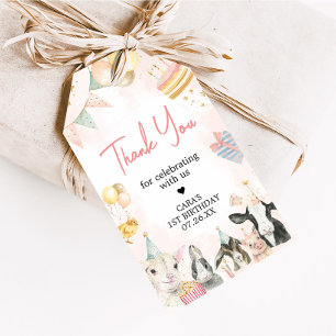 Étiquettes-cadeau Animaux de la ferme Anniversaire Fête Favoriser le