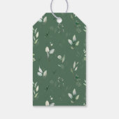 Étiquettes-cadeau Animaux de la jungle, Safari, Fleurs, Premier Anni (Dos)