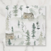 Étiquettes Cadeau Animaux des bois | Balise de préférence de Baby sh (Dos)