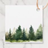 Étiquettes Cadeau Animaux des bois Noël hiver anniversaire (Dos)