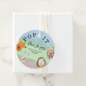 Étiquettes Cadeau Animaux forestiers - Pop it! Quand elle éclaire ! (En situation)